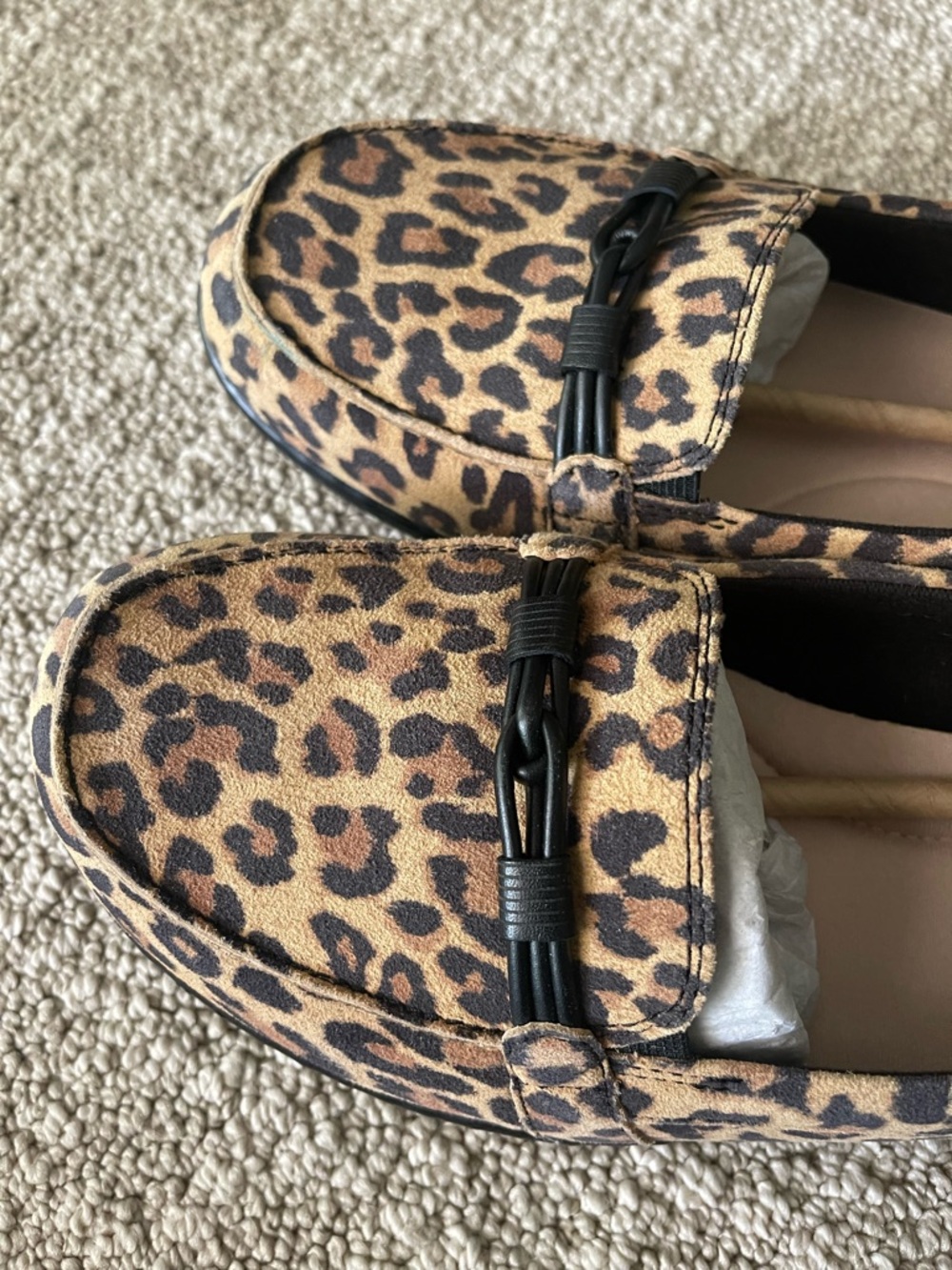 Clark Ultimate Comfort Leopard Print Women's Loafers - Faux Suede Size 11 EUC - Picture 6 of 9
